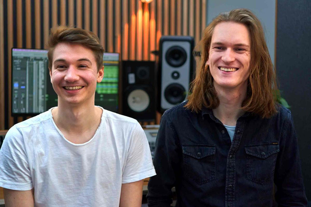 Daniel und Leon im Studio